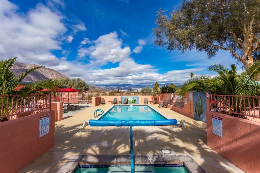 pool bar at a Borrego Springs RV Resort