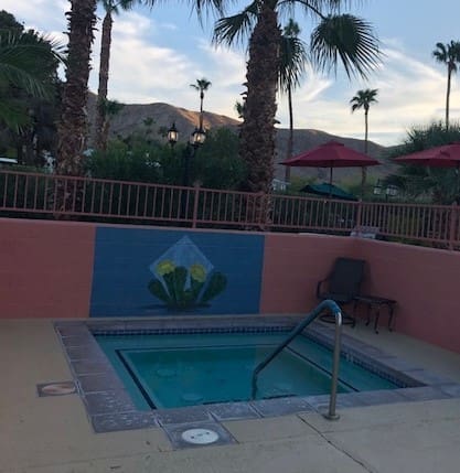 spa at a RV park in Borrego Springs