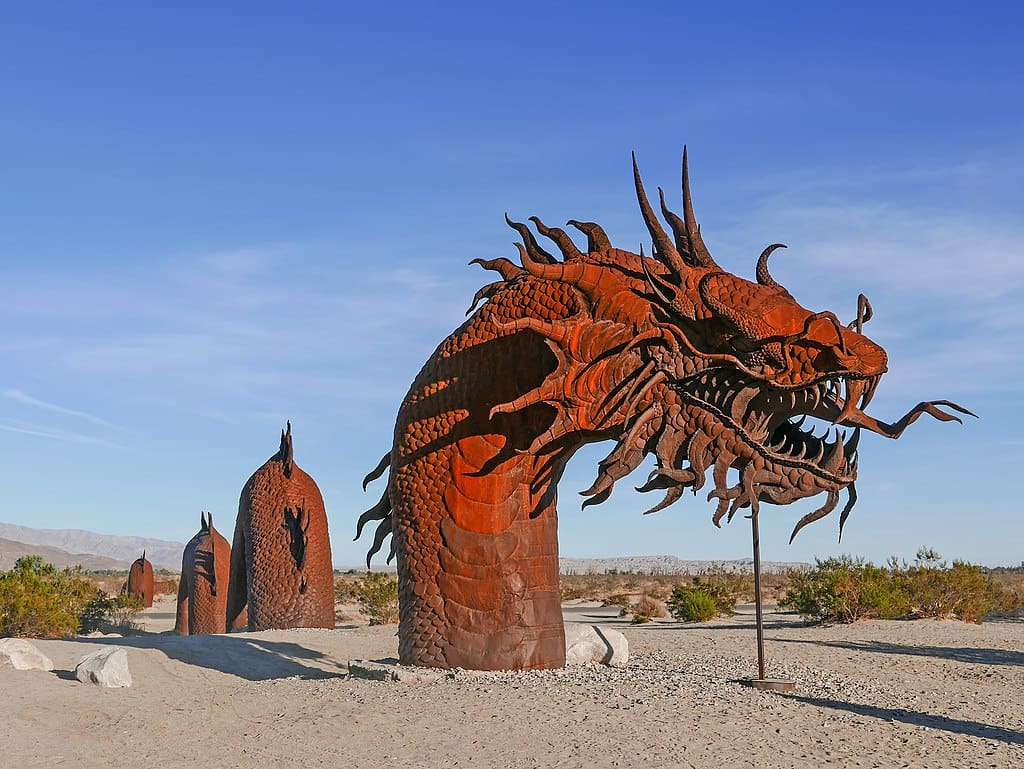 Featured image for “Unleashing Creativity in the Desert: Exploring the Vibrant Metal Sculptures of Borrego Springs”